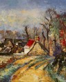 Le tournant de la route à Auvers Paul Cézanne